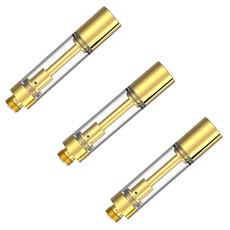 Groothandel 510 lege goud THC cartridges met 0,5 ml 0,8 ml 1,0 ml Optie