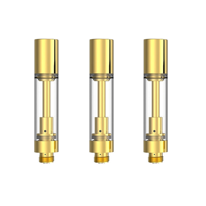 Groothandel 510 lege goud THC cartridges met 0,5 ml 0,8 ml 1,0 ml Optie